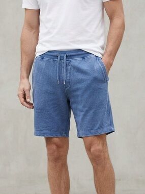 Outerknown Sz XL Blue Hemp Organic Cotton Relaxed Casual Short